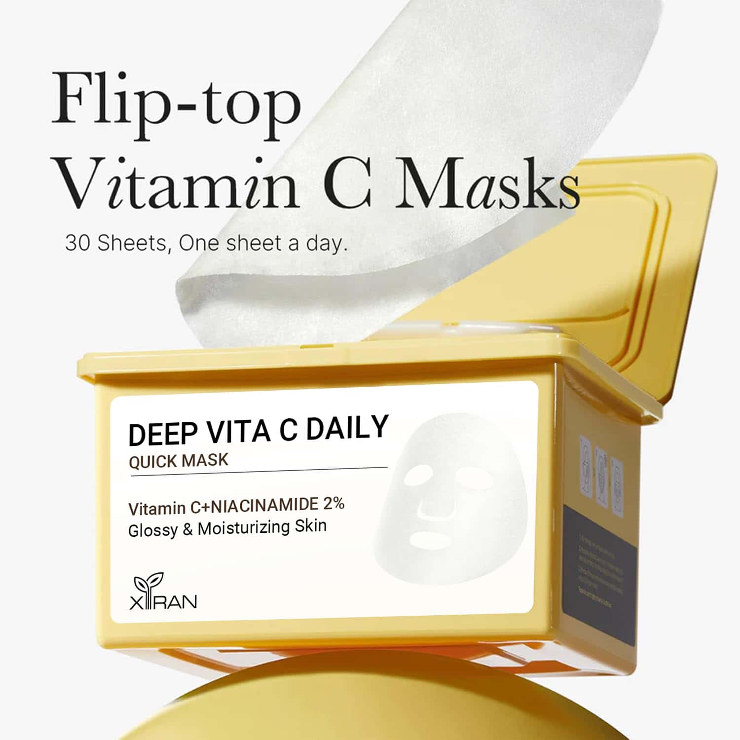 private label vitamin c daily facial sheet mask